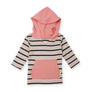 L'ovedbaby NWT Organic Coral Stripe Hoodie